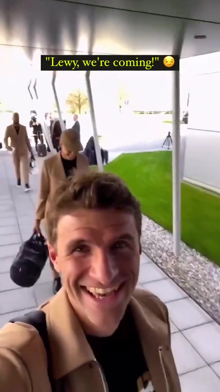  周中歐冠賽前的穆勒：萊萬，我們來找你了！