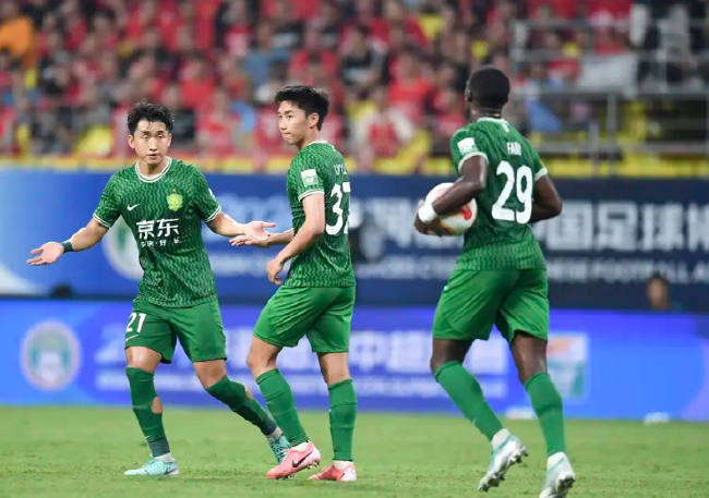  中超國安2-2平成都，曹林破門，落后兩球。