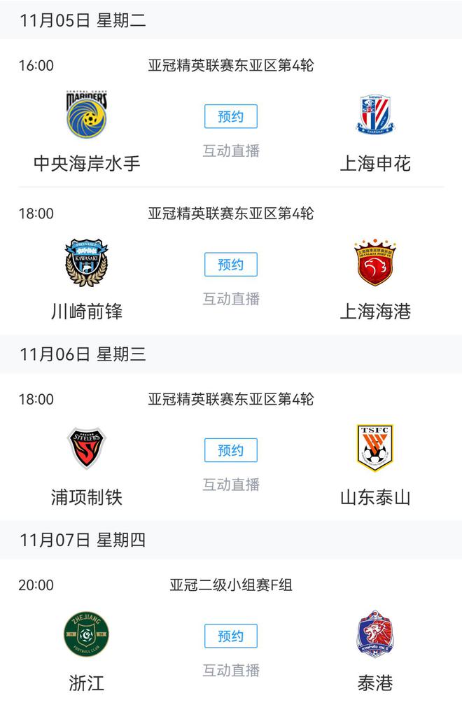  亞冠繼續(xù)！申花三戰(zhàn)六分戰(zhàn)水手，海港三戰(zhàn)三分戰(zhàn)川崎。