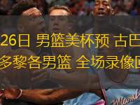  11月26日 男籃美杯預(yù) 古巴男籃vs波多黎各男籃 全場(chǎng)錄像回放
